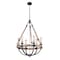Maxim Lighting Lodge 6-Light 24" Wide Weathered Oak / Bronze Chandelier 20335WOBZ - alternate 1